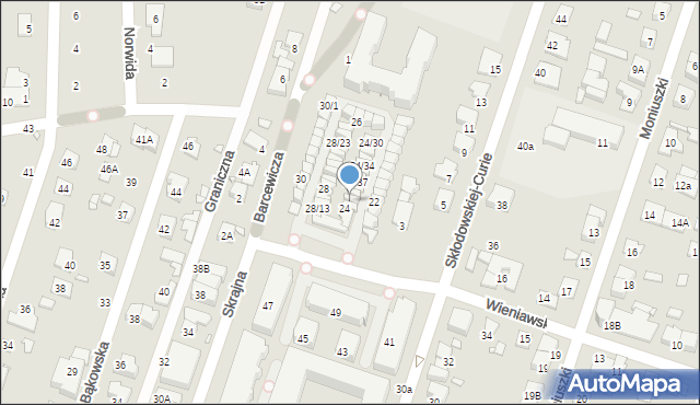 Piastów, Wieniawskiego Henryka, 24/40, mapa Piastów
