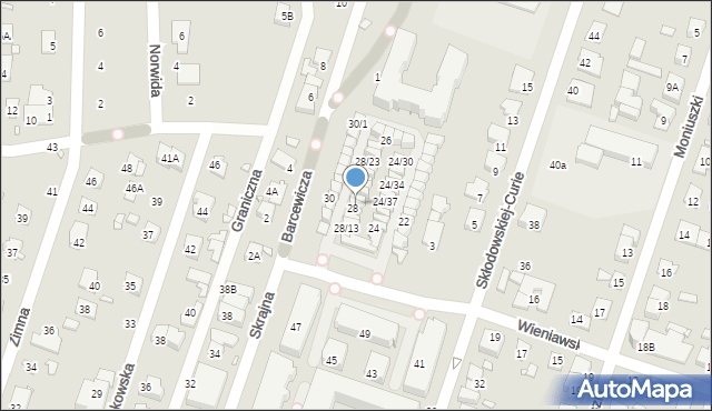 Piastów, Wieniawskiego Henryka, 28/16, mapa Piastów