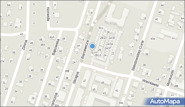 Piastów, Wieniawskiego Henryka, 30/12, mapa Piastów