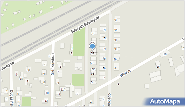 Piastów, Witosa Wincentego, 5F, mapa Piastów