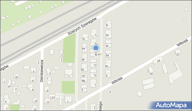 Piastów, Witosa Wincentego, 7f, mapa Piastów