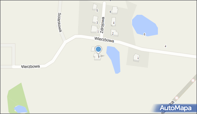 Piekło Dolne, Wierzbowa, 3, mapa Piekło Dolne