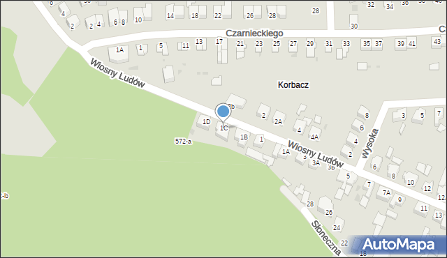 Piła, Wiosny Ludów, 1C, mapa Piły