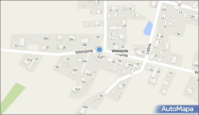 Pilchowice, Wielopole, 61a, mapa Pilchowice