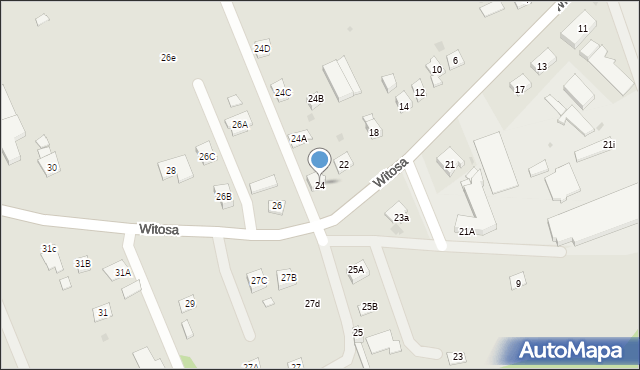 Pilzno, Witosa Wincentego, 24, mapa Pilzno