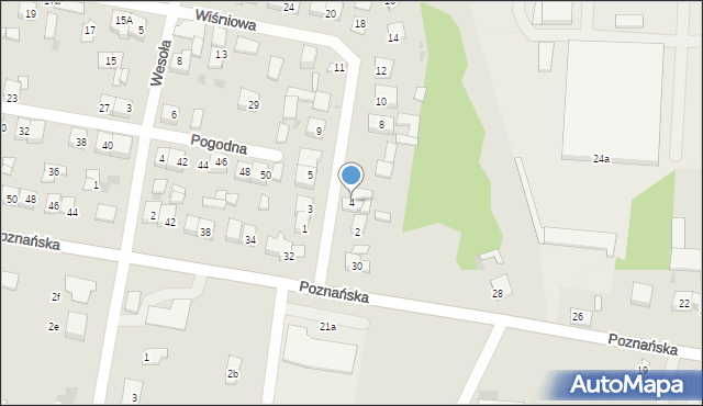 Piotrków Kujawski, Wiśniowa, 4, mapa Piotrków Kujawski