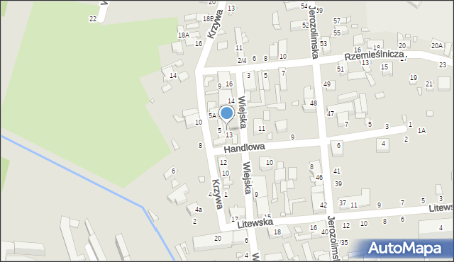 Piotrków Trybunalski, Wiejska, 12A, mapa Piotrków Trybunalski