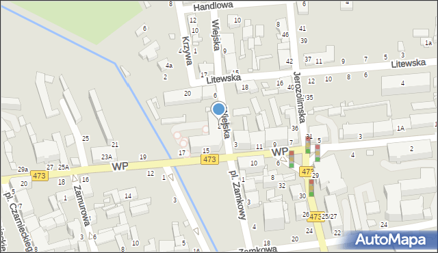 Piotrków Trybunalski, Wiejska, 2, mapa Piotrków Trybunalski