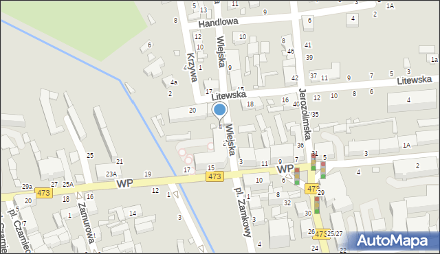 Piotrków Trybunalski, Wiejska, 4, mapa Piotrków Trybunalski