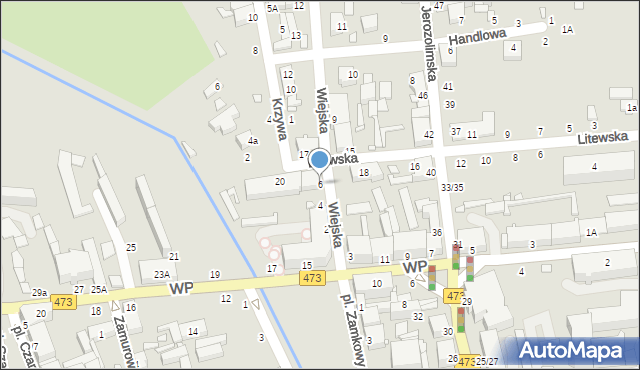 Piotrków Trybunalski, Wiejska, 6, mapa Piotrków Trybunalski