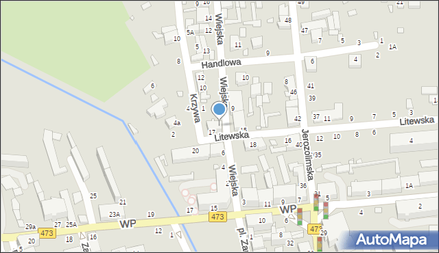 Piotrków Trybunalski, Wiejska, 8, mapa Piotrków Trybunalski