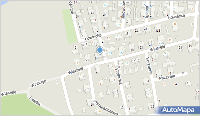 Piotrków Trybunalski, Wierzeje, 11, mapa Piotrków Trybunalski
