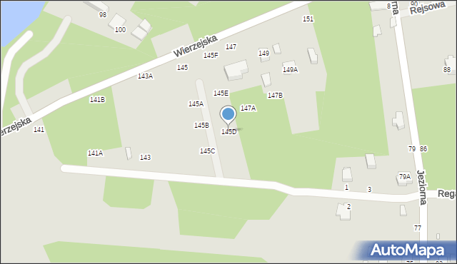 Piotrków Trybunalski, Wierzejska, 145D, mapa Piotrków Trybunalski
