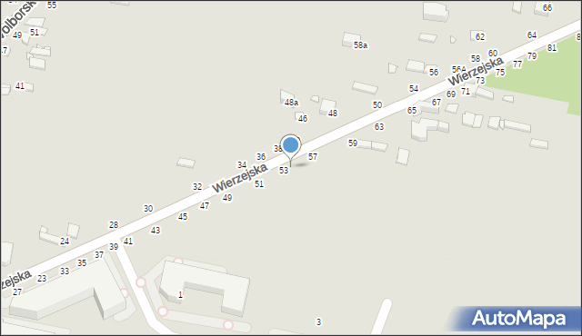 Piotrków Trybunalski, Wierzejska, 55, mapa Piotrków Trybunalski