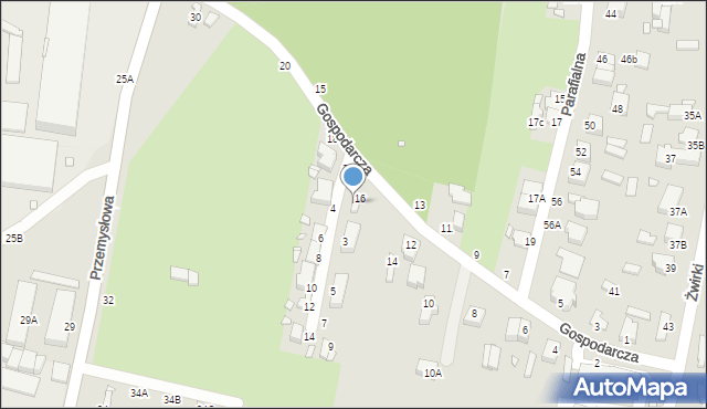 Piotrków Trybunalski, Wiśniowa, 1, mapa Piotrków Trybunalski