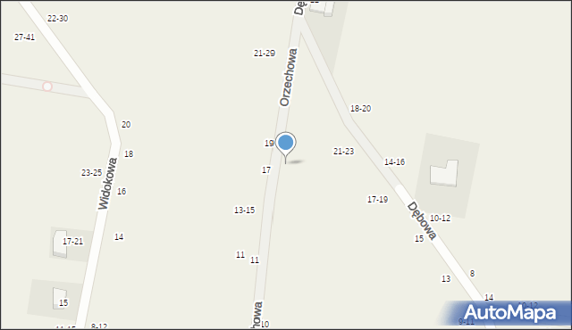 Piotrkowiczki, Widokowa, 12-20, mapa Piotrkowiczki