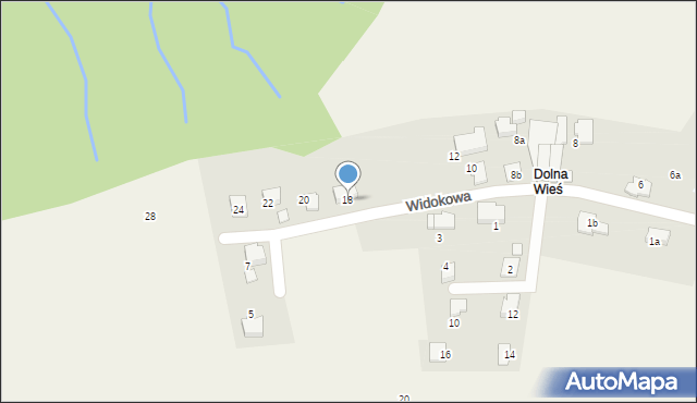 Pisarzowice, Widokowa, 18, mapa Pisarzowice