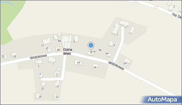 Pisarzowice, Widokowa, 6, mapa Pisarzowice