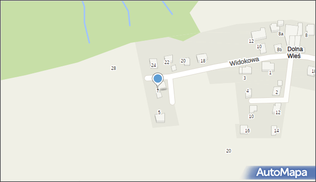 Pisarzowice, Widokowa, 7, mapa Pisarzowice