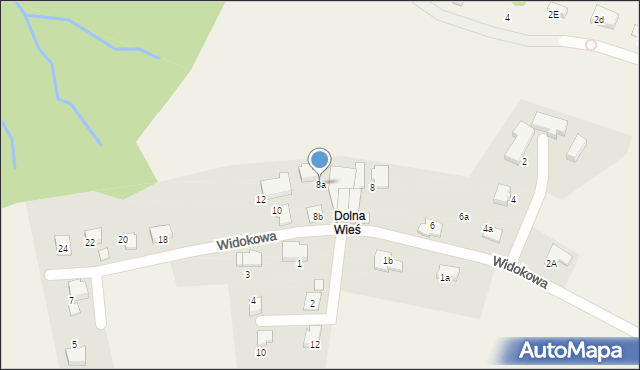 Pisarzowice, Widokowa, 8a, mapa Pisarzowice