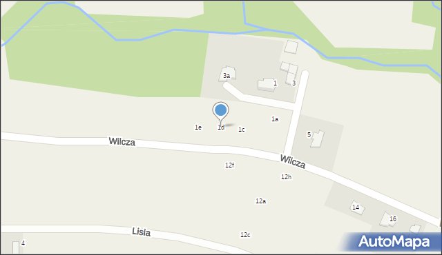 Pisarzowice, Wilcza, 1d, mapa Pisarzowice