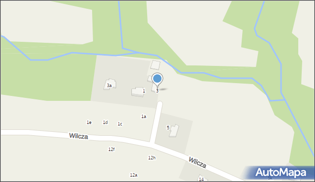 Pisarzowice, Wilcza, 3, mapa Pisarzowice