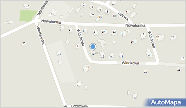 Piszczac, Widokowa, 14, mapa Piszczac