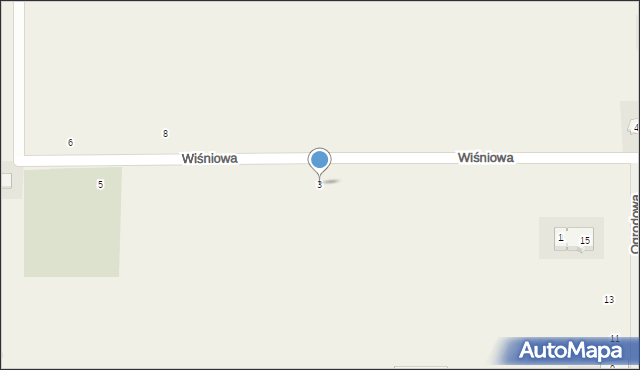 Płoszów, Wiśniowa, 3, mapa Płoszów