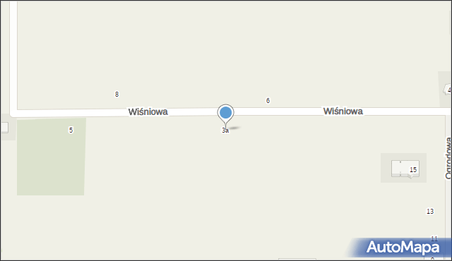 Płoszów, Wiśniowa, 3a, mapa Płoszów