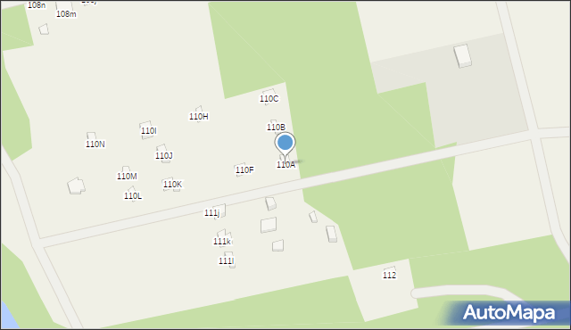 Podjazy, Widna Góra, 110A, mapa Podjazy