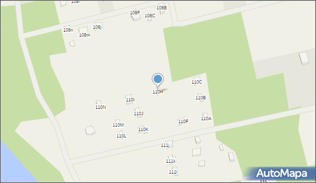 Podjazy, Widna Góra, 110H, mapa Podjazy