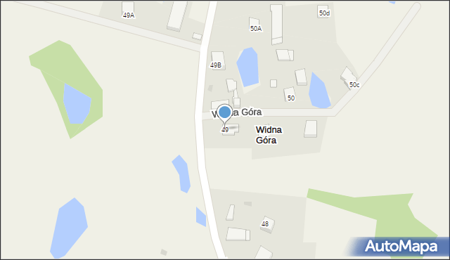 Podjazy, Widna Góra, 49, mapa Podjazy