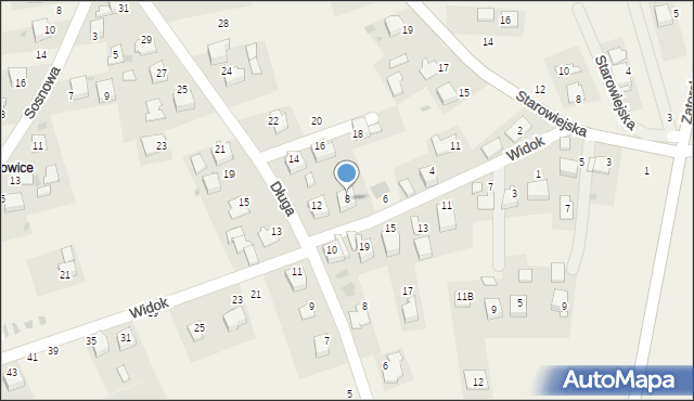 Podolsze, Widok, 8, mapa Podolsze