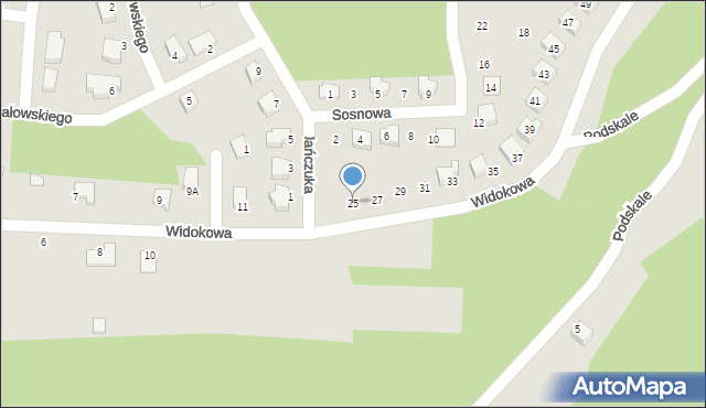 Połaniec, Widokowa, 25, mapa Połaniec