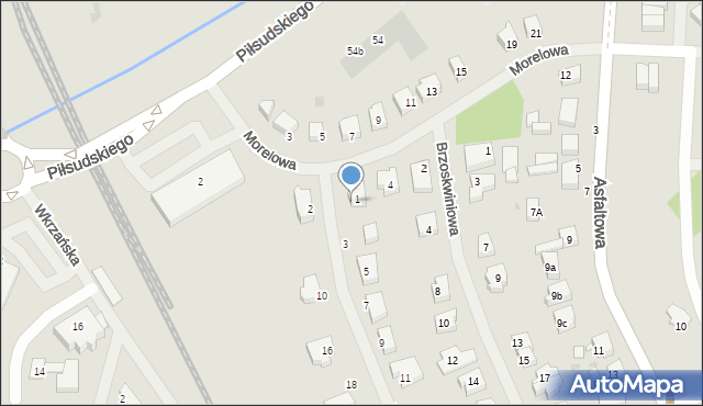 Police, Wiśniowa, 1, mapa Police