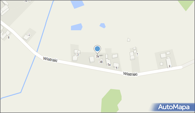 Popielów, Wiatraki, 3a, mapa Popielów