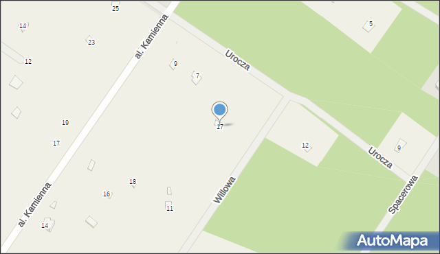 Popowo-Letnisko, Willowa, 17, mapa Popowo-Letnisko