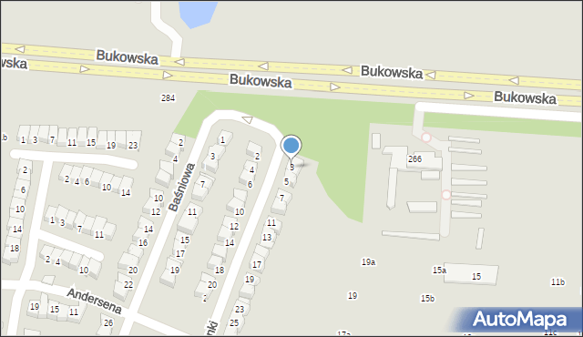 Poznań, Wieczorynki, 3, mapa Poznania