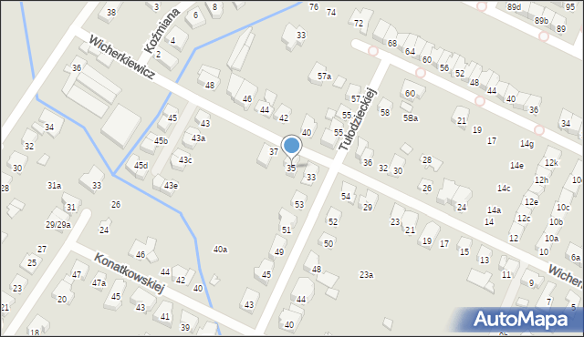 Poznań, Wicherkiewicz Marii, 35, mapa Poznania