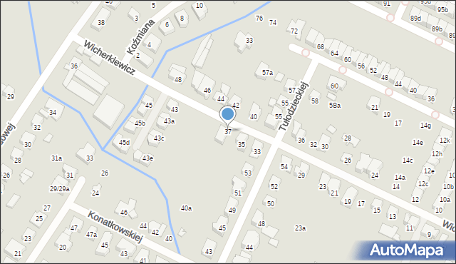 Poznań, Wicherkiewicz Marii, 37, mapa Poznania