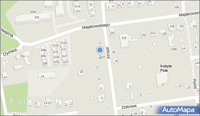 Poznań, Wilcza, 19, mapa Poznania