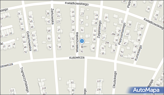 Poznań, Wielichowska, 39, mapa Poznania