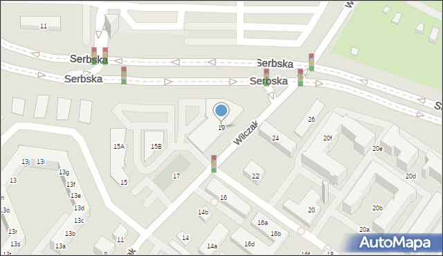 Poznań, Wilczak, 19, mapa Poznania