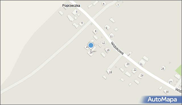 Pruchnik, Widokowa, 14, mapa Pruchnik