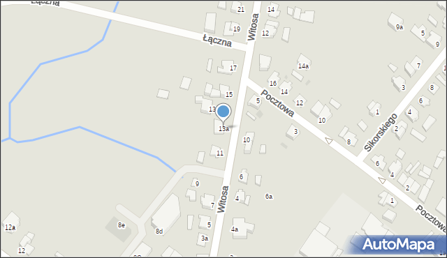 Pruszcz, Witosa Wincentego, 13a, mapa Pruszcz