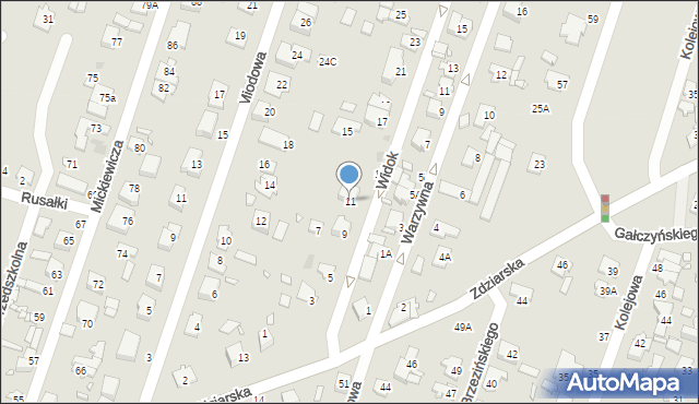 Pruszków, Widok, 11, mapa Pruszków