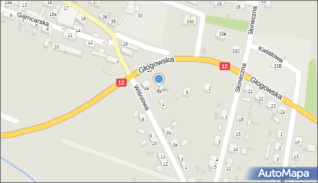 Przemków, Wiśniowa, 6a, mapa Przemków