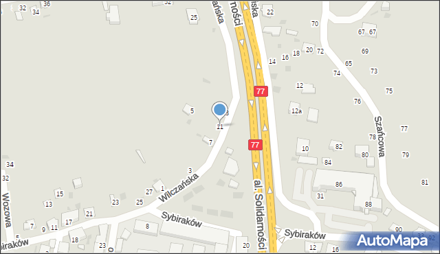 Przemyśl, Wilczańska, 11, mapa Przemyśla