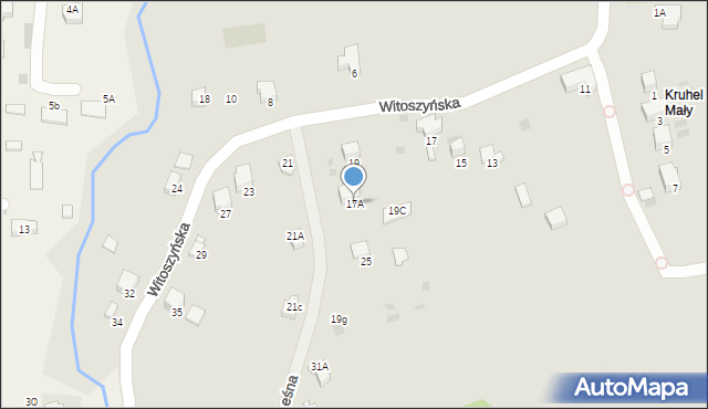 Przemyśl, Witoszyńska, 17A, mapa Przemyśla