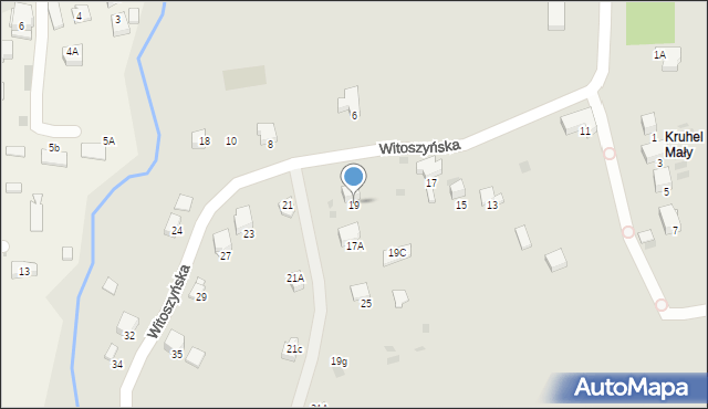 Przemyśl, Witoszyńska, 19, mapa Przemyśla